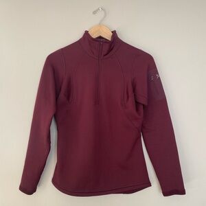Arc'teryx Burgundy Half-Zip Fleece